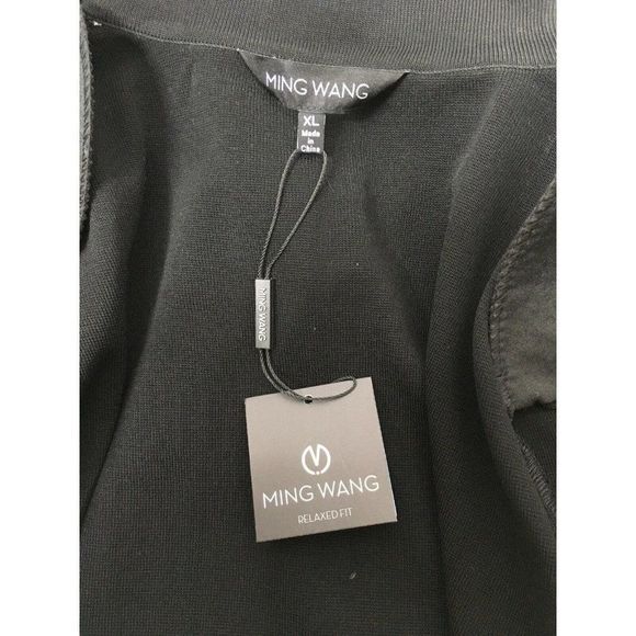 Ming Wang Elegant Green and Black Women's Top - Picture 10 of 12